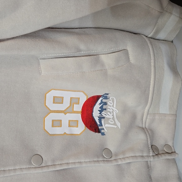 REGSTR Fearless Tokyo Warrior Beige Jacket Snapfront Medium - Picture 5 of 12